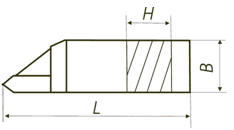 Резцы резьбовые для наружной резьбы ГОСТ 18885
